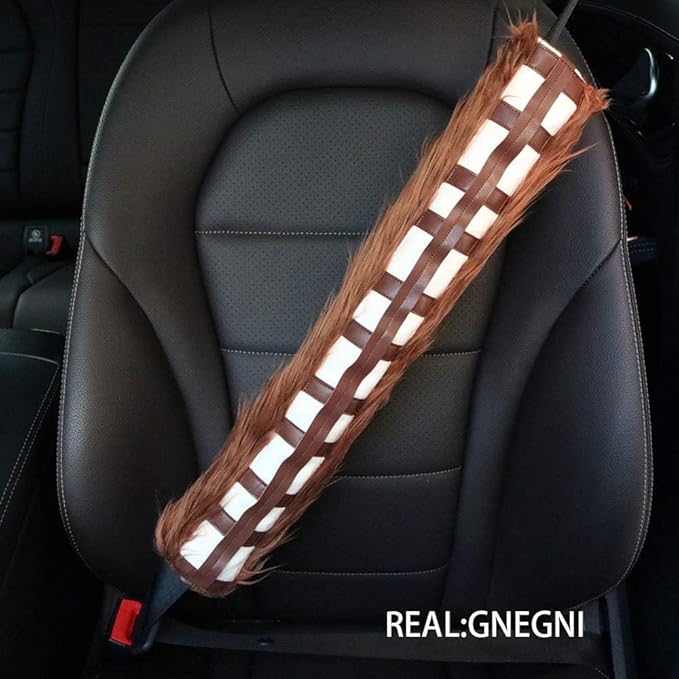 GNEGNI Chewbelta Chewbacca Seat Belt Shoulder Cover Pad for Car Handbag