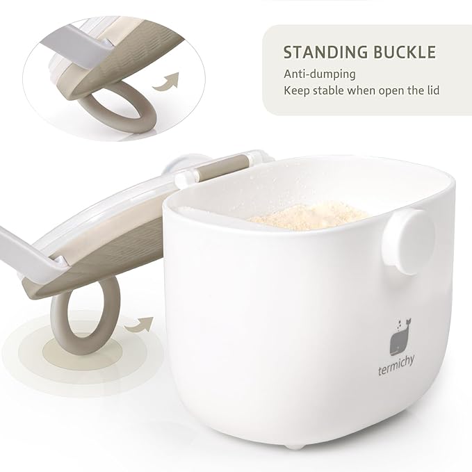 Termichy Baby Formula Dispenser, Portable Formula Dispenser Container with Scoop and Carry Handle for Travel Outdoor Activities for Baby Infant, 500ml