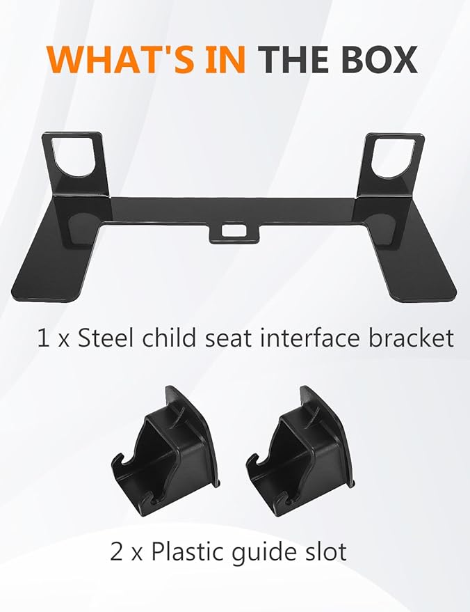 Child Seat Anchor ISOFIX Bracket Universal Car Child Seat Latch Restraint Anchor Mounting Kit Steel Latch Interface Mount for ISOFIX Belt Connector Fit Most Off-Road Vehicles