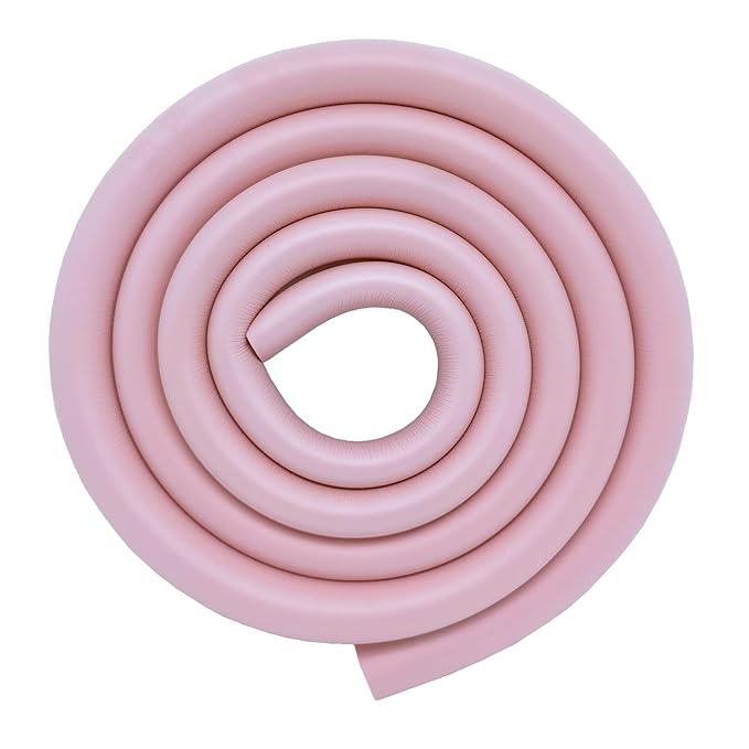 M2cbridge U Shape Extra Thick Furniture Table Edge Protectors Foam 6.5 Ft (Pink)