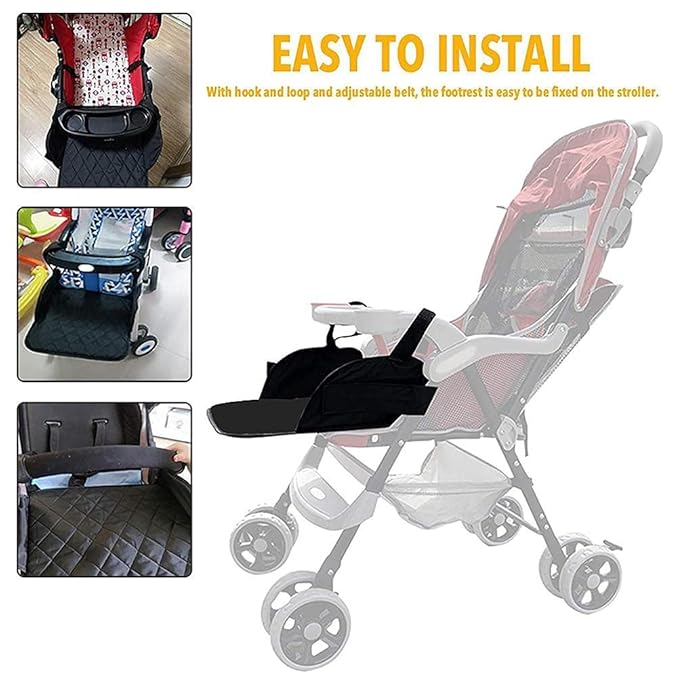 Baby Stroller Leg Rest, Infant Stroller Footrest, Stroller Leg Rest for Extension Infant Pram Pushchair Buggy Stroller Footboard Legrest Stroller Accessories Stroller Foot Rest
