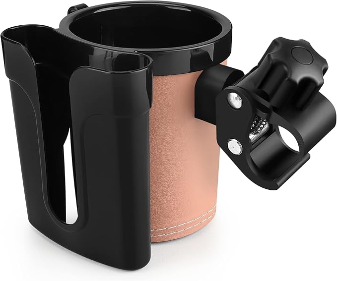 Accmor Stroller Cup Holder with Phone Keys Holder, 3-in-1 Universal Cup Holder, Drinks Bottle Holder for Stroller, Bike, Wheelchair, Walker, Scooter