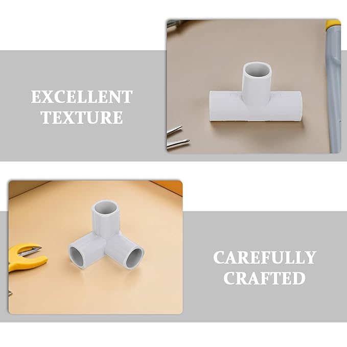 ERINGOGO 8pcs Baby Playpen Connectors T Shaped Joints Baby and Pet Gate Replacement Parts for Play Yard Safety and Easy Assembly