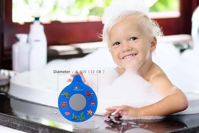 WSZCML Bathtub Drain Stopper, Silicone Tub Stopper Plug, Universal Bath Drain Cover, Kids Tots Babies Gift (Blue Turtle)