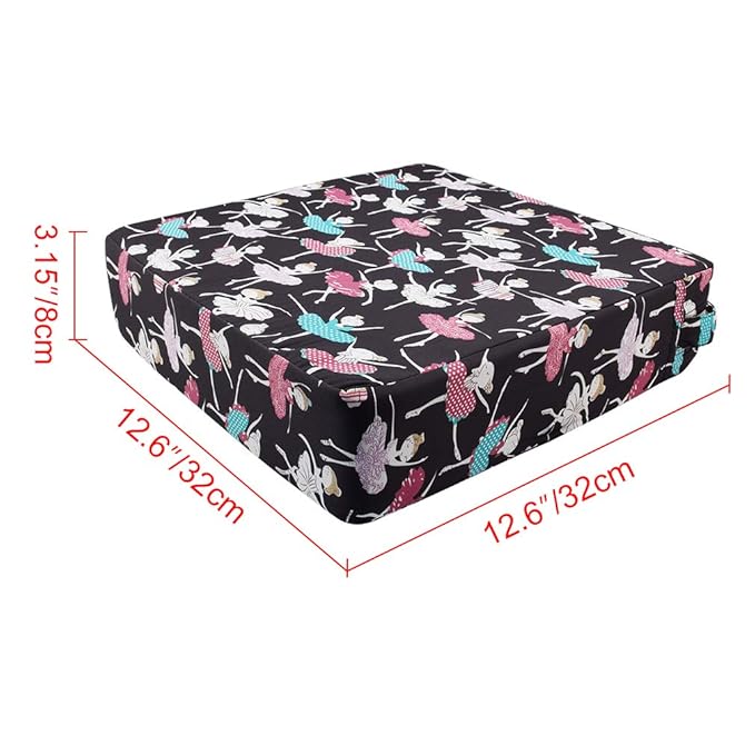 Toddler Booster Seat for Dining Table,Chair Increasing Cushion for Baby Kids,Portable Dismountable Adjustable Highchair Booster(Dance Girl)
