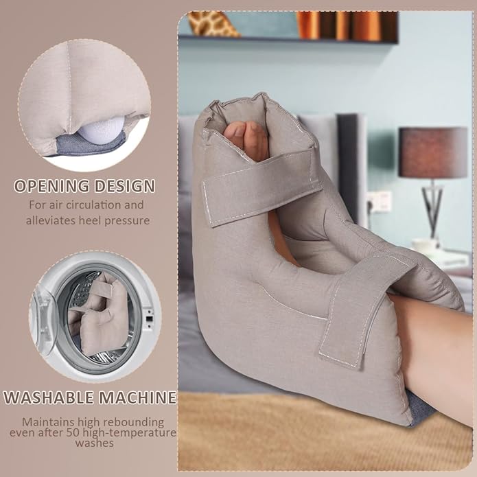 EZ Assistive Heel Protectors Remove Pressure and Bedsores for Healing Therapy of Heel Pressure and Deep Tissue Injury,Heel