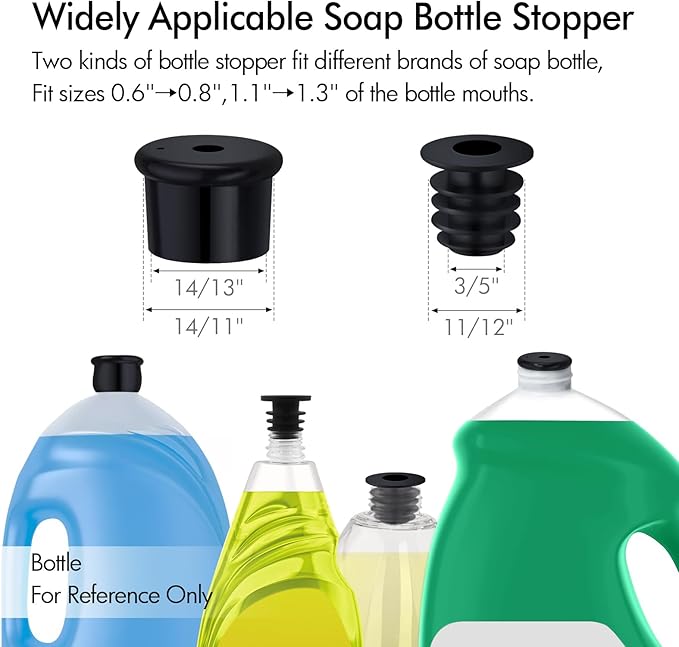 BAGNOLUX Kitchen Sink Soap Dispenser Extension Tube Kit with Check Valve, Under-Sink & Countertop Filtration, Bottle Washer for Hose Extender