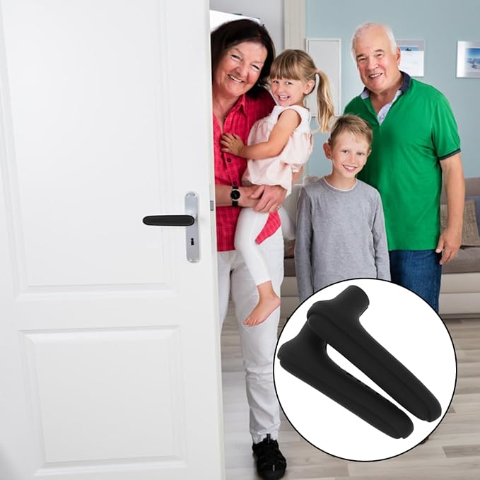 2pcs Door Handle Cover Silicone Door Handle Grip Door Knob Protector Door Handle Safety Cover Doorknobs Child Door Knob Door Knob Cover Gloves Baby -Collision
