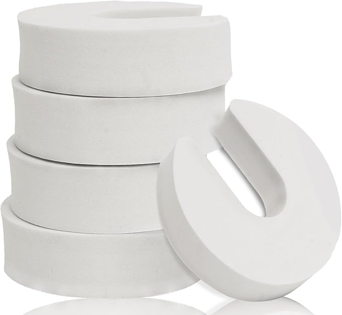 [8 Pack] BYETOO Door Finger Pinch Guards,Baby Proof Door Slam Stopper,Protect Child Fingers with Soft Foam Guard,Prevent Finger Pinch Injuries,Slamming Door,Child or Pet from Getting Locked in Room