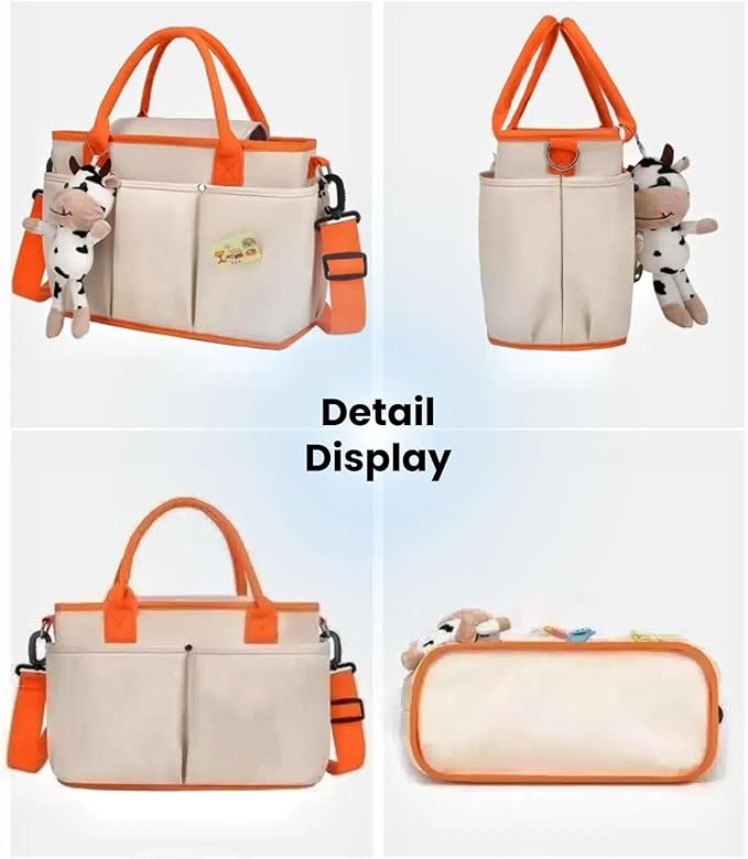 Universal Stroller Organizer with Double Bottle Holder, Fits For All Baby Strollers,6 Colors, Big Capacity (Pure Pink)