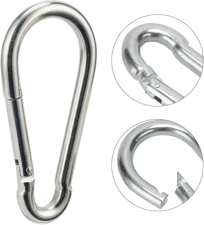 Big Carabiner Clip Heavy Duty Spring Snap Hook 6.3 Inch Steel Clip Link M1313x160mm