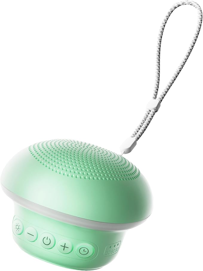 Portable White Noise Sound Machine with 20 Relaxing Sounds, 48H Playtime, 3 Timers & Night Lights, Memory, TF Card Mode & 10m Wireless Playback for Newborn Baby Gift, Adult, Mini for Home Sleep Office