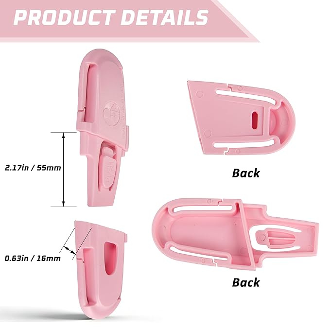 Universal Car Seat Chest Clip, Adjustable Harness Positioning Clip for Stroller and Booster Seat, Anti-Slip Shoulder Straps Holder Accessory for Parents (1 Pack, Pink)