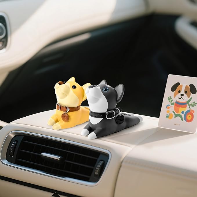 DomeStar Cute Dog Door Stopper, Shiba Inu Door Stop Decorative Animal Doorstop Wedge, Yellow