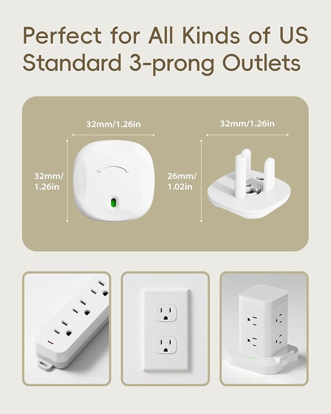 BBsecure Outlet Covers Baby Proofing - 40 Pack Plug Covers Baby Proofing with Unique Rotating Design, Plug Covers to Prevent Electrical Shock, for US 3-Prong, Home, Office, School, White