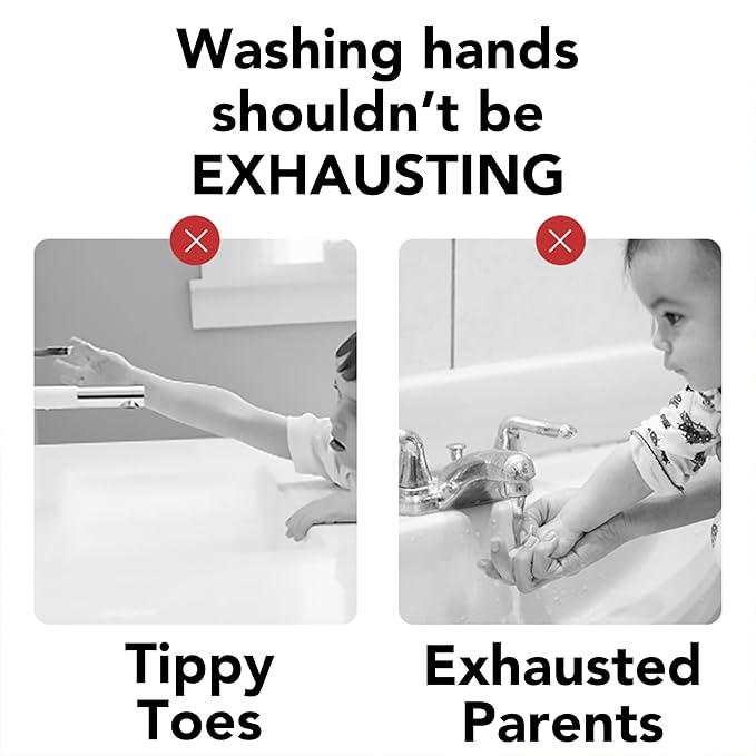 XPECIAL Faucet Extender for Toddlers and Kids, fits Sink spout tub for Kitchen and Bathroom. Promotes Hand Washing, Hygiene Awareness Independence. Cartoon Design w/Universal fits(Blue, Pink, 2PCS)