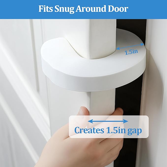 Door Finger Pinch Guard, 6 Pack Foam Door Stopper,Anti Door Slam Stopper for Safety & Protection Door Slam Stopper