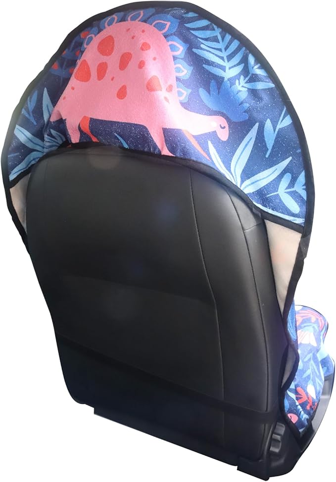 LoyaGour Car Seat Cover Protector Front Seats,for Gym Workout,Running,Swimming,Beach and Hiking,Waterproof Sweat Towel Bucket Seat Covers for Cars SUV Trucks (Dinosaur, 2Pcs)