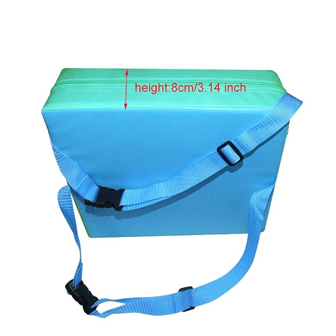 Toddler Booster Seat for Dining Table,Chair Increasing Cushion for Baby Kids,Portable Dismountable Adjustable Highchair Booster (Blue+ Green)
