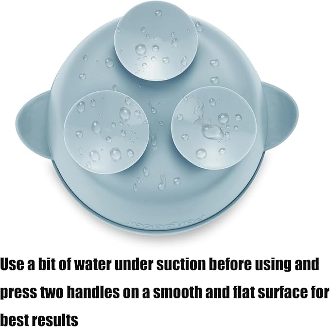 PandaEar 3 Pack Ceramic Baby Bowls with Silicone Sleeves | Non-Slip Suction Base, Microwave & Dishwasher Safe Toddler Bowls | BPA Free Baby Feeding Bowls Set (Blue/Green/Beige)