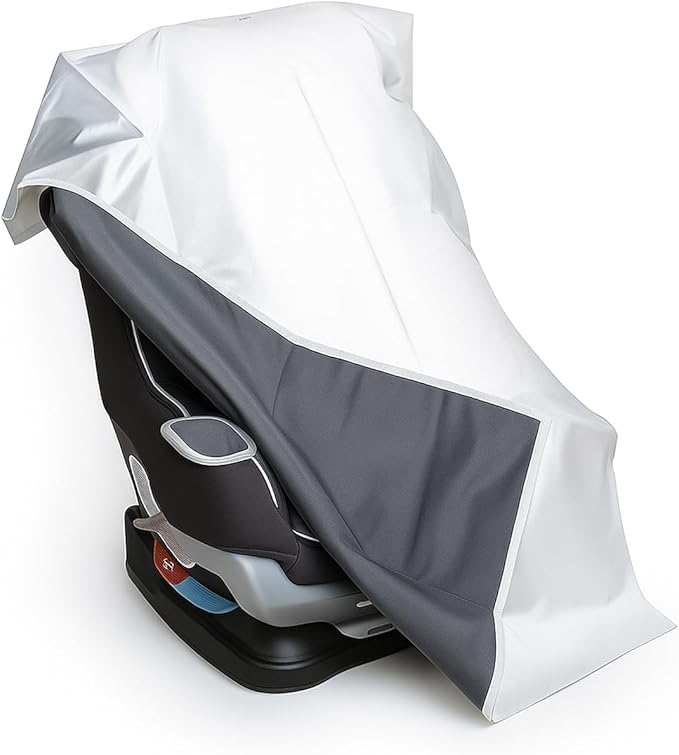 DS. DISTINCTIVE STYLE Baby Car Seat Cover Cooling Pad Sun Shade Infant Car Seat Cooler Protector Keeps Toddler Seat Cool Travel Accessories Silver