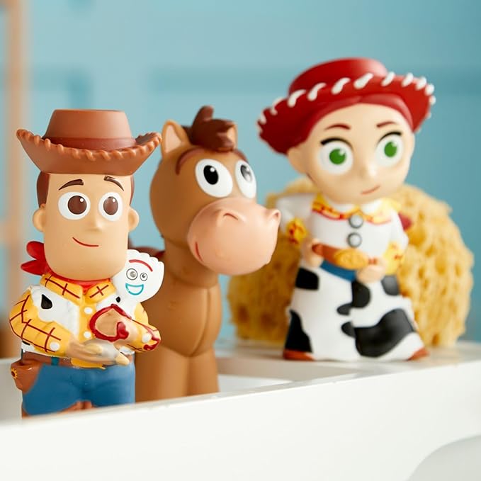 Disney Store Unisex-Children Bath Set (Toy Story) - Kids Bath Accessories with Beloved Disney Characters - Colorful and Fun Bath Time Essentials for Kids - Suitable for All Ages