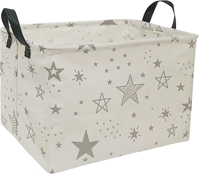 ACMUUNI Rectangle Gift Shelf Nursery Storage Basket Laundry Hamper Storage Box and Bins for Home Clothes with Handles