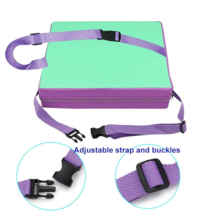 Dining Chair Heightening Cushion Portable Dismountable Adjustable Highchair Booster for Baby Toddler Kids Infant Washable Thick Chair Seat Pad Mat