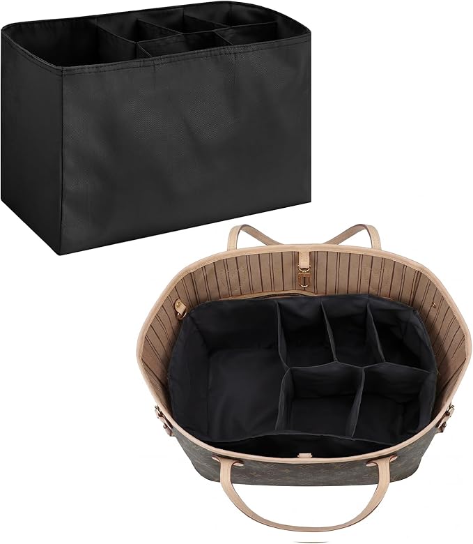Mifoci Diaper Bag Insert Organizer 12 x 8 x 6.3 Inch Waterproof Multi Pocket Bag Purse Organizer for Work Tote Diapers