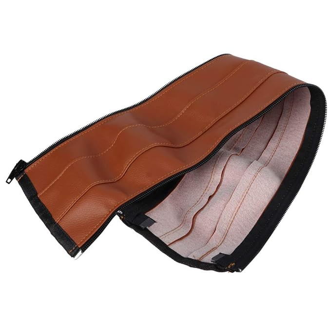 Leather Stroller Handle Cover, Soft Sweat Absorbent Protective Trolley Handle Sleeves Cover Pad Pushchair Accessories for Most Types of Strollers