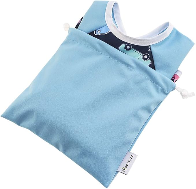 Hi Sprout Infant Toddler Baby Waterproof Sleeved Bib, Bib with Sleeves&Pocket, 6-24 Months