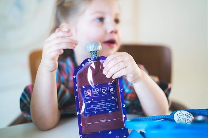 Simple Modern Reusable Baby Food Pouches for Toddlers | BPA Free Plastic, Food Safe, Freezer Safe | Refillable for Applesauce Yogurt & Puree Squeeze Pouch | | 5oz | Assorted, 10 Count (Pack of 2)