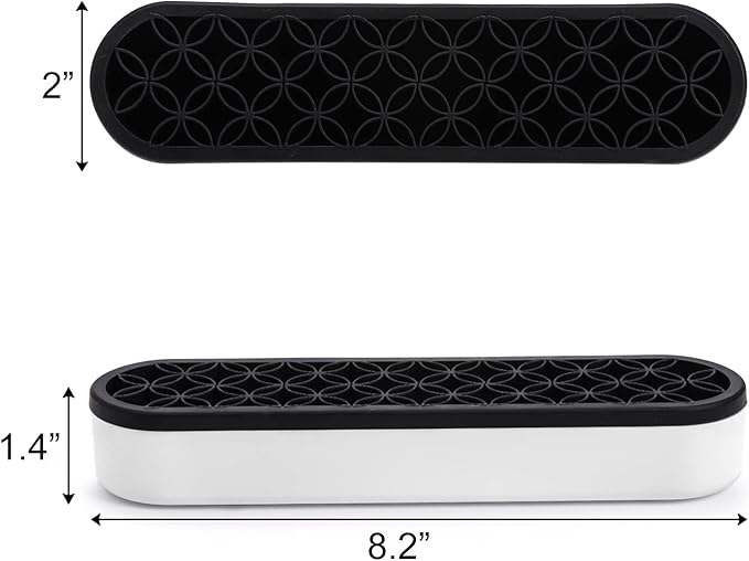 Elsjoy 3 Pack Silicone Makeup Brush Holder, Desktop Cosmetic Organizer Pen Holder, Sewing Tool Holder Beauty Tool Organizer Stand for Brush, Scissors, Toothbrush