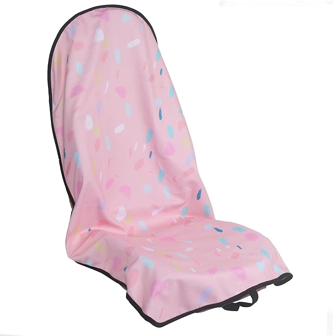 LoyaGour Car Seat Cover Protector Front Seats,for Gym Workout,Running,Swimming,Beach and Hiking,Waterproof Sweat Towel Bucket Seat Covers for Cars SUV Trucks (Pink Marbling, 1Pcs)