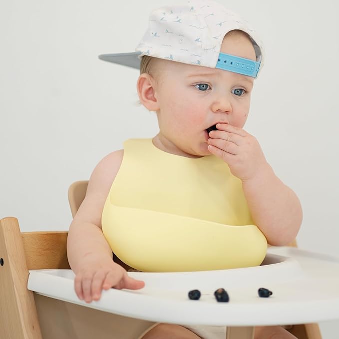 Magnetic Silicone Baby Bib – Waterproof, Dishwasher Safe, BPA Free Food-Grade, Feeding Bib for Infants and Toddlers