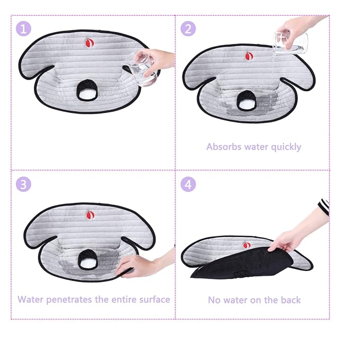 Baby Piddle Pad Car Seat Liner,Potty Training car seat Protector with Waterproof Liner for Child Safety Car Seat Stroller and Dinner Chair,Machine Wash and Dry (Plus-Grey 2Pcs)