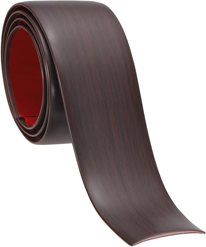 PATIKIL Self Adhesive Floor Transition Strip 1.6 in x 3.3 Ft, Vinyl Laminate Floor Flat Divider for Joining Floor Gaps Doorways Carpet Cover Floor Tiles Red Oak