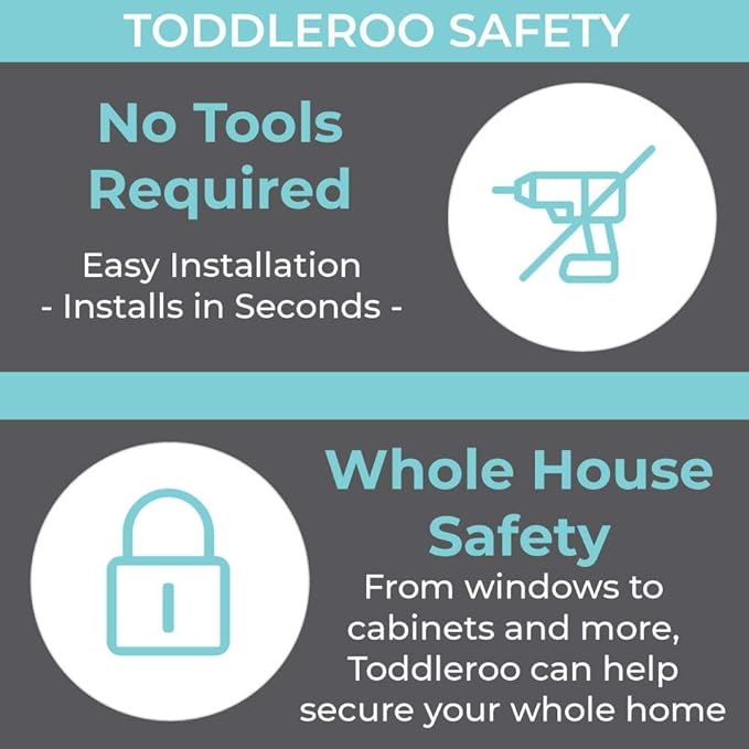 Toddleroo by North States - Door Knob Covers for Baby Proofing: Child Proof Door Knob Safety Cover for Kids - 2 Pack - White