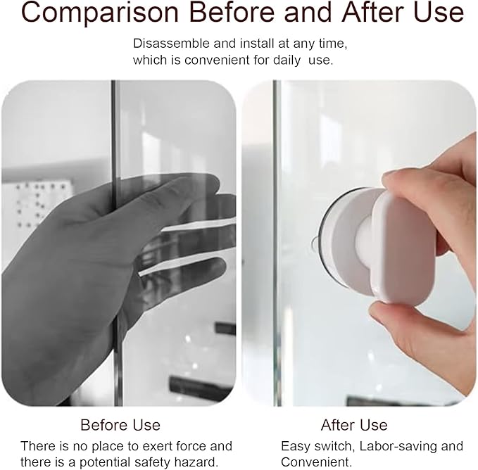 2 Pack Strong Suction Cup Drawer Glass Mirror Wall Tile Handle Bathroom Bathroom Door Handle Glass Door Handle Suction Handle