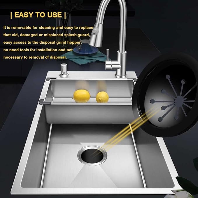 Garbage Disposal Splash Guard Sink Baffle Cover Kitchen Disposal Replacement Waste Food Disposal Accessories Part for Whirlaway, Waste King, Sinkmaster and GE Models