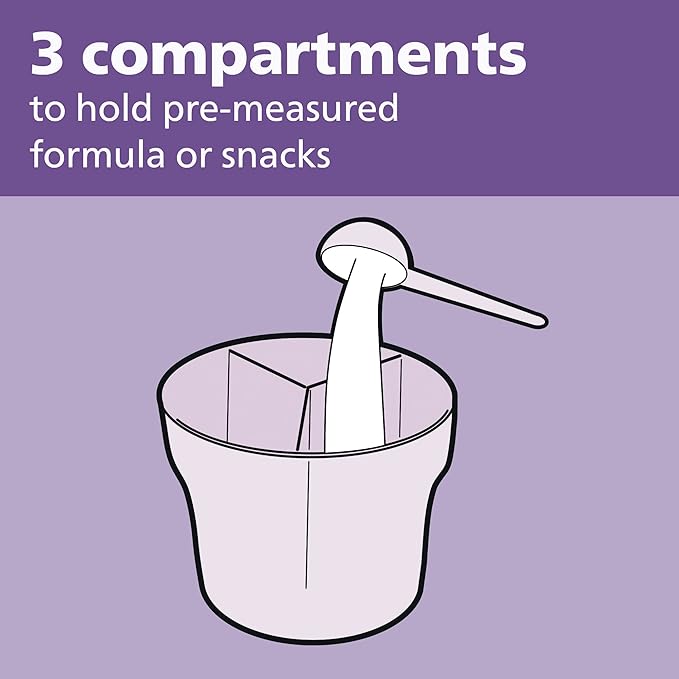 Philips AVENT Powder Formula Dispenser and Snack Cup For Unisex Baby, Grey, SCF135/18