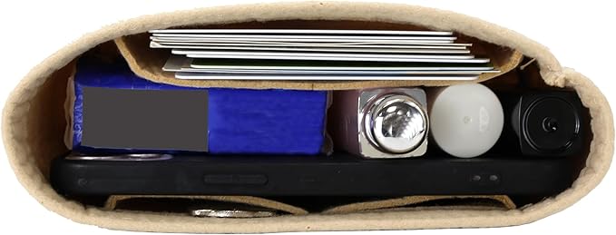 Mini Bag Organizer Fit For MINI Bag Organiser Insert Inner (Beige)