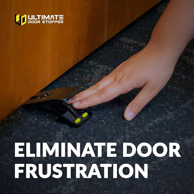 10 Pack Door Stopper | Pocketstop | Non Slip Rubber Feet Door Stop | Foldable Door Wedge | Lightweight & Portable Door Holder | Portable Door Lock | Door Stopper Wall Protector