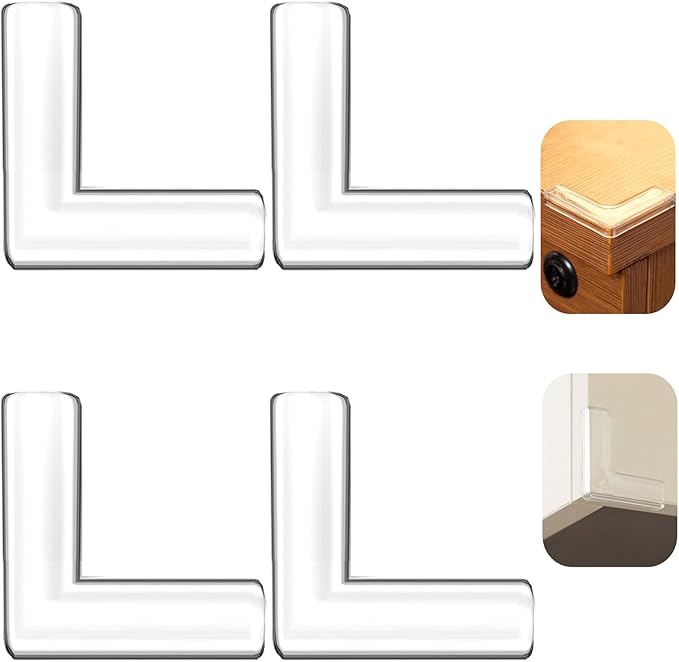 EBUKTUK 4pcs, Corner Protectors, Table Corner Protectors to Cover Sharp Furniture, Corner Guards Bumpers to Keep Our Family Safe, Anti-Collision, Suitable for Table Corner Cabinet Corner Window Corner