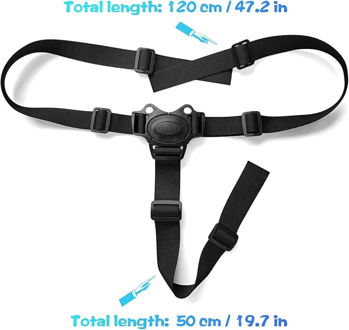 RUSUO Belt,Baby Safety Belt Adjustable 3 Point Harness Baby High Chair Straps Seat Belts for Child Kid Stroller High Chair