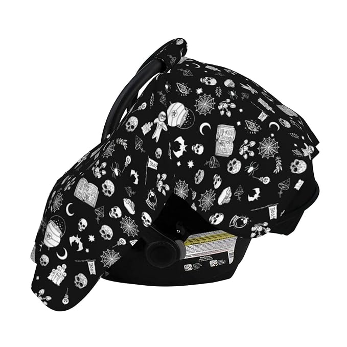 Gothic Baby Car Seat Canopy Cover Multi Use Nursing Cover for Mom Nursing Covers Newborn Goth Shower Gift