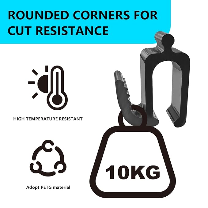 Wonderfold Wagon Accessories, Upgraded Multifunctional Side Hooks for Wonderfold Wagon W4 - Durable, Space-Saving Travel Organizer with Sturdy Design (4, Upgraded)