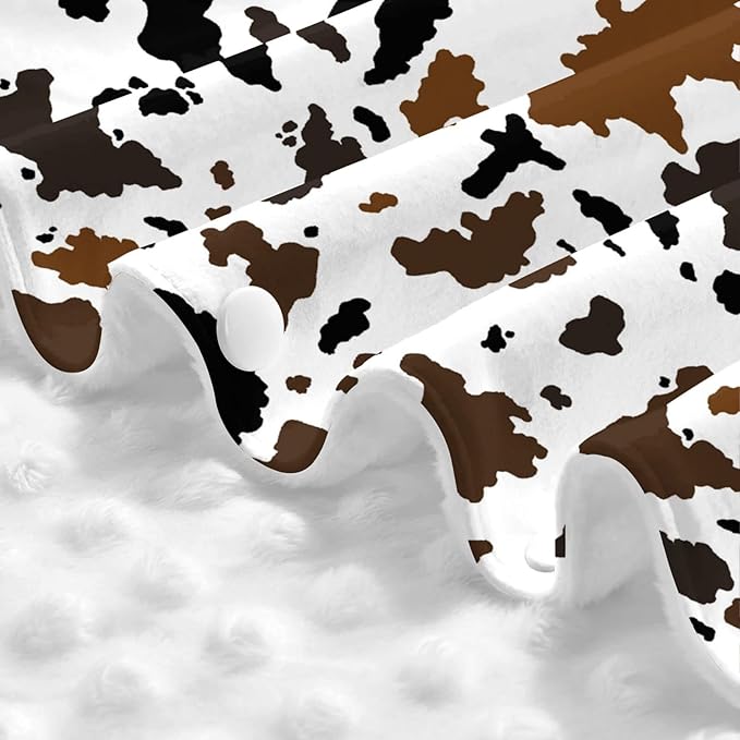 Cow Print Car Seat Cover Baby Stuff Western Infant Carseat Covers Baby Girl Highland Car Seat Canopy Boy Winter Multi Use Nursing Cover for Newborn Carseat Canopy Nursing Covers Newborn Shower Gift