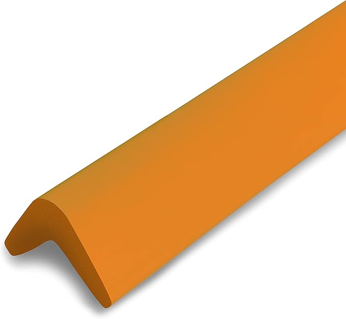 urbanhouse Ultra High-Density Heavy Duty Corner Guard Edge Protector & Bumper for Parking Garages, Workshops and Warehouses - Orange, 24 Inches - 1 Each