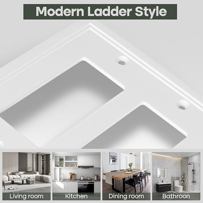 Triple Decorator Light Switch Cover Plate White Classic Decorative Rocker Switch Plates Cover 3-Gang Wall Plate Cover for Decorator, Duplex
